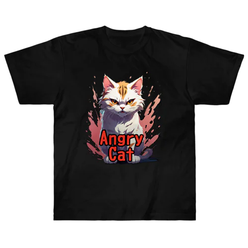 Angry Cat ヘビーウェイトTシャツ