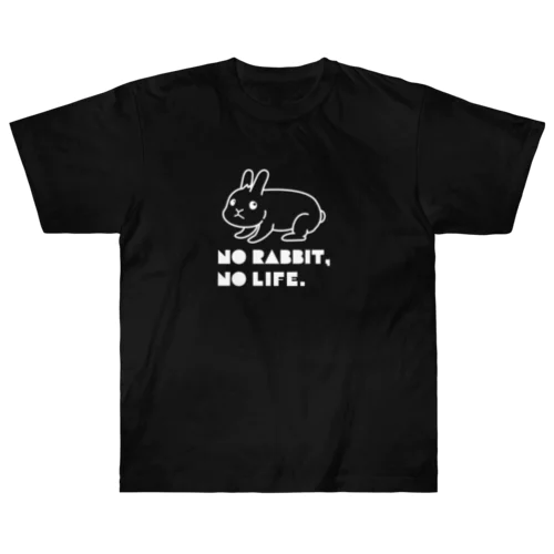 NO RABBIT,NO LIFE Heavyweight T-Shirt