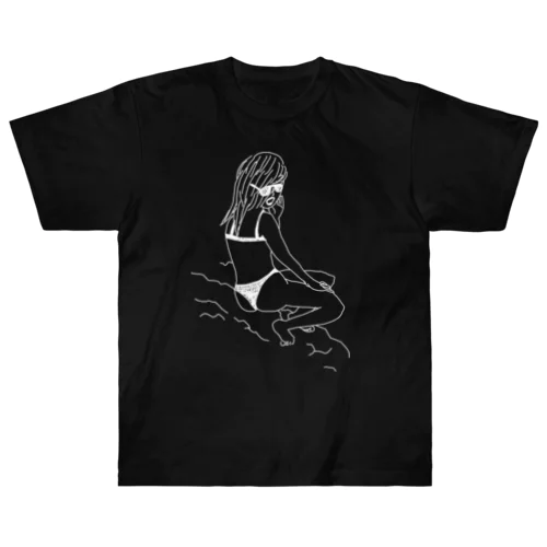 岩場の女／ロマンチカ Heavyweight T-Shirt