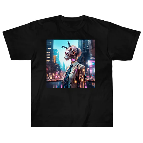 Cyberpunk giraffe Heavyweight T-Shirt