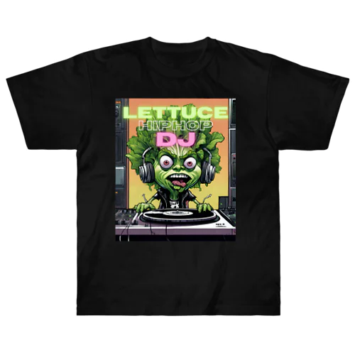 🎤 ベジロック「レタスくん」 🥬🎶 ヘビーウェイトTシャツ