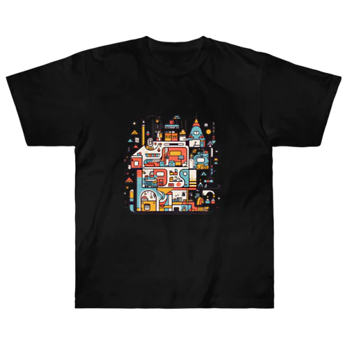 ポップな建物２ Heavyweight T-Shirt