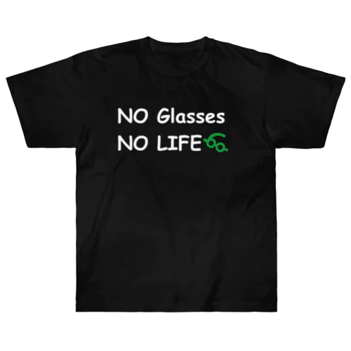 NOGLASSESNOLIFE ヘビーウェイトTシャツ