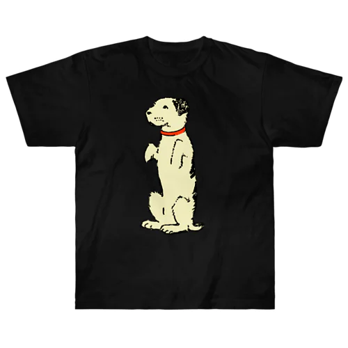 たちあがる犬・クリーム色 Heavyweight T-Shirt