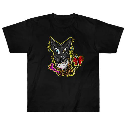 猫娘にゃん ヘビーウェイトTシャツ