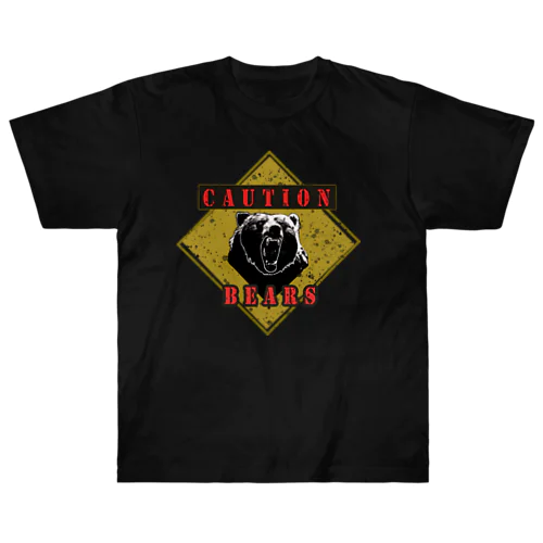 CAUTION- Bear　２ Heavyweight T-Shirt