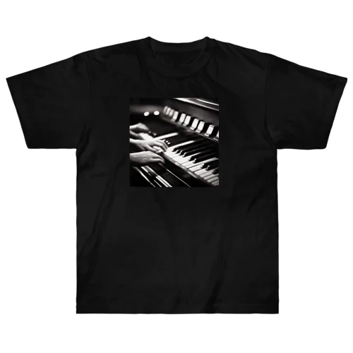 ビンテージ風ピアノの魔術師 Heavyweight T-Shirt