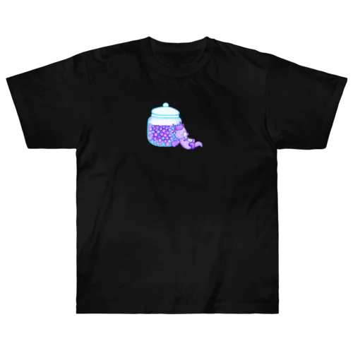 キャンディードラゴン　紫 Heavyweight T-Shirt