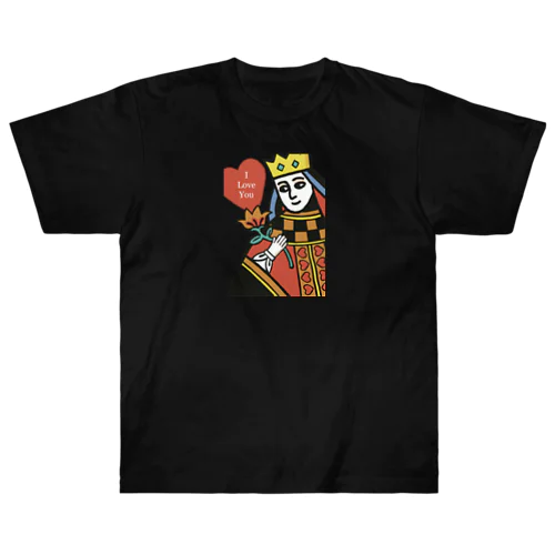 ハートの女王 Heavyweight T-Shirt