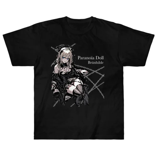 Paranoïa Doll Brünhilde ゴスロリ少女 Heavyweight T-Shirt