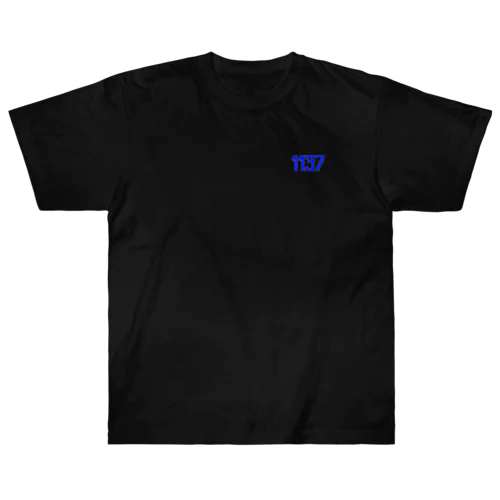 SAUNER1137 Blue-Black- Heavyweight T-Shirt