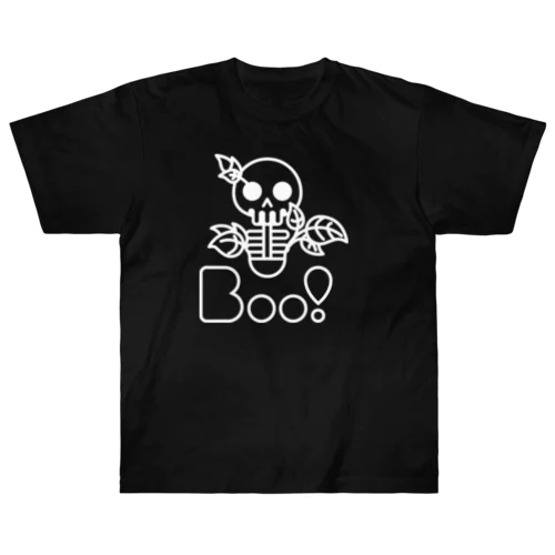 Boo!(ガイコツ) Heavyweight T-Shirt