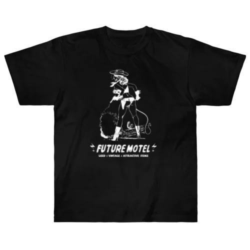 future motel シャツ(ブラック) Heavyweight T-Shirt