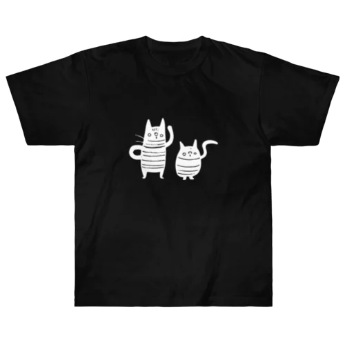 くろねこずホワイト ヘビーウェイトTシャツ