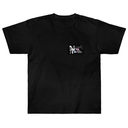 ネオアコ フレームロゴ ブラック Heavyweight T-Shirt