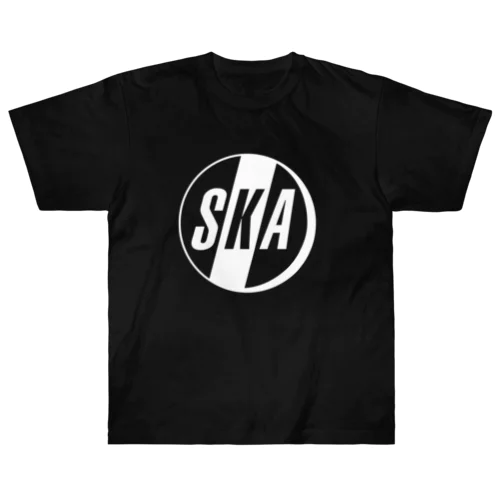 NEW WAVE SKA/White Print Heavyweight T-Shirt