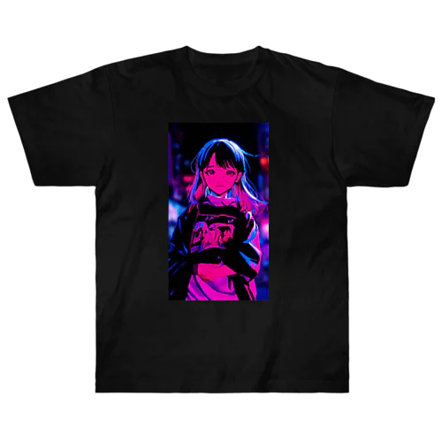  #Neon shibuya Heavyweight T-Shirt