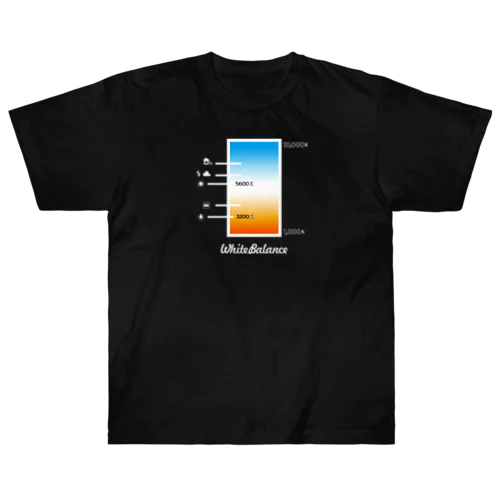 写真用語　ホワイトバランス　☆黒ボディ Heavyweight T-Shirt