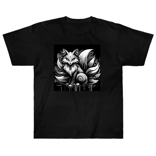 🦊モノトーン九尾🦊 Heavyweight T-Shirt