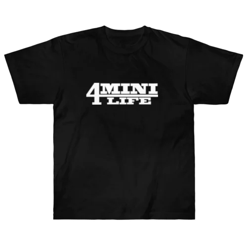 4miniライフ 4ミニ バイク ホワイト ヘビーウェイトTシャツ