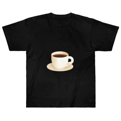 シンプル コーヒー ヘビーウェイトTシャツ