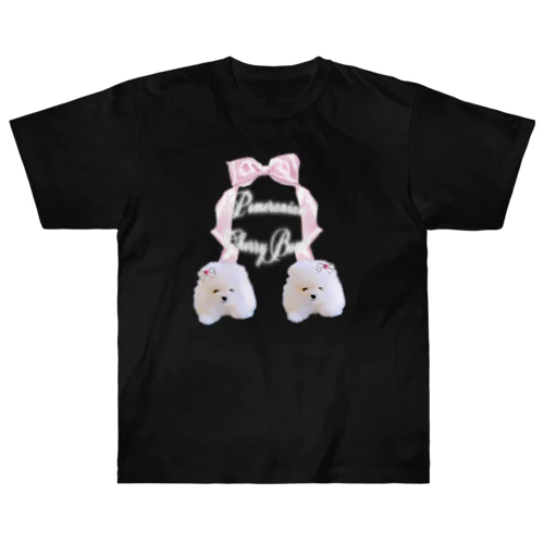 Pomeranian Cherry Bomb ヘビーウェイトTシャツ