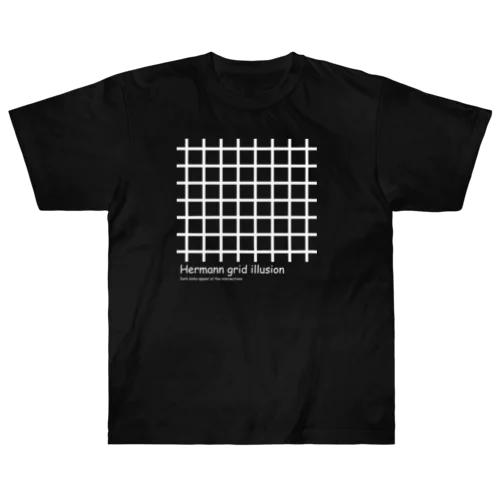 Hermann grid illusion (white) Heavyweight T-Shirt