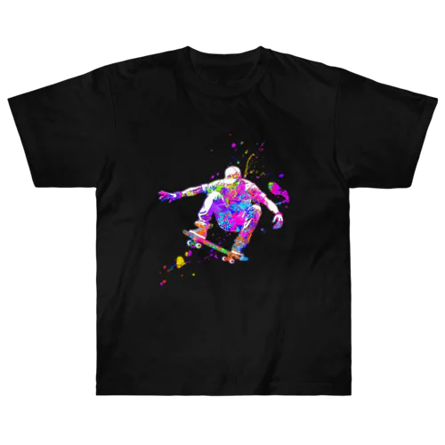 009_Color Splash Skater ヘビーウェイトTシャツ