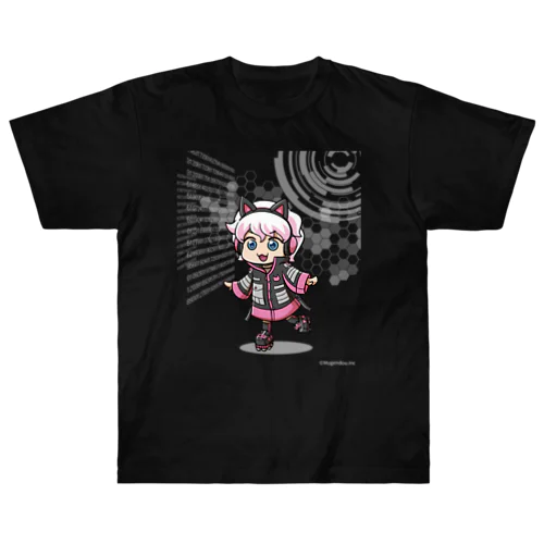 オタクラン/猫耳ちゃん ヘビーウェイトTシャツ