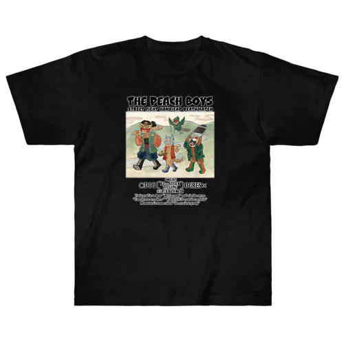 THE PEACH BOYS　最狂チーム桃太郎　白文字　 Heavyweight T-Shirt