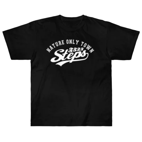 3333STEPS(フロントWH) Heavyweight T-Shirt
