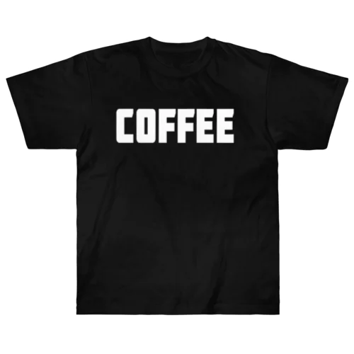 Coffee コーヒー シンプルBIGロゴ ストリートファッション（B） ヘビーウェイトTシャツ