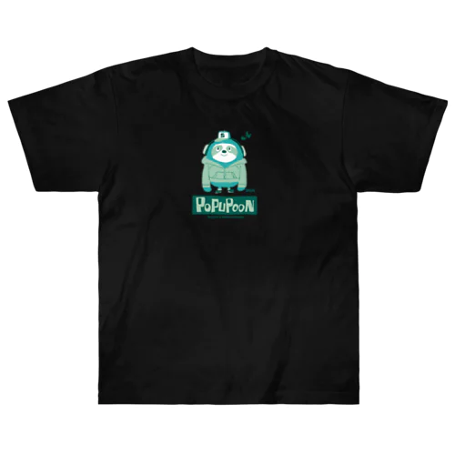 音楽大好きナマケモノくん ヘビーウェイトTシャツ