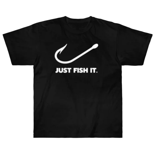 JUST FISH IT (白) ヘビーウェイトTシャツ