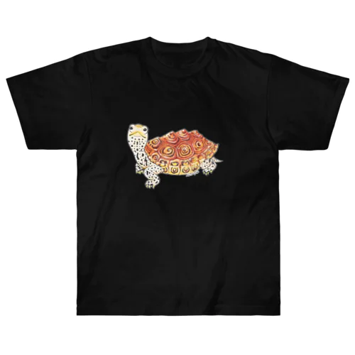 ダイヤモンドバックテラピン（着色） Heavyweight T-Shirt