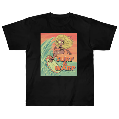 "SURF & WARP" ヘビーウェイトTシャツ