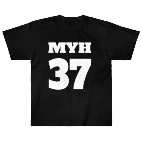 ３７ロゴ白 ヘビーウェイトTシャツ