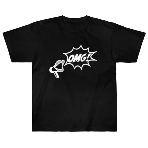 LipMegaphone  “OMG!”_WH Heavyweight T-Shirt