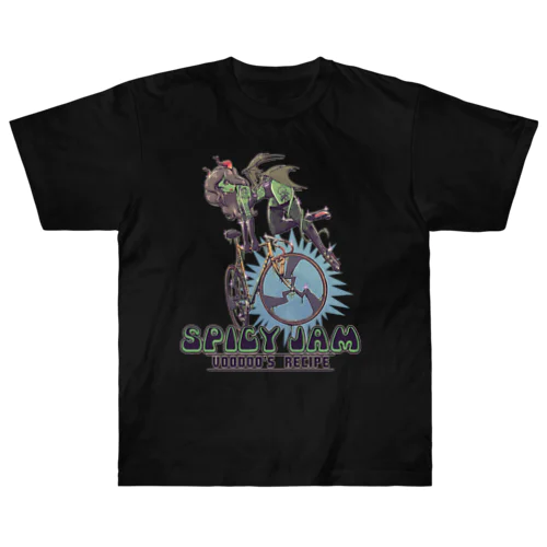 "SPICY JAM" (green) ヘビーウェイトTシャツ