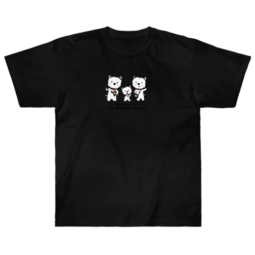 しろいぬルッチー【3wes】Tシャツ Heavyweight T-Shirt