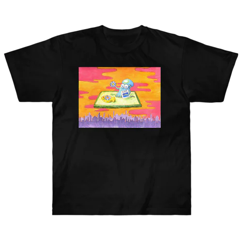 🐙畳でレコード♬ ヘビーウェイトTシャツ