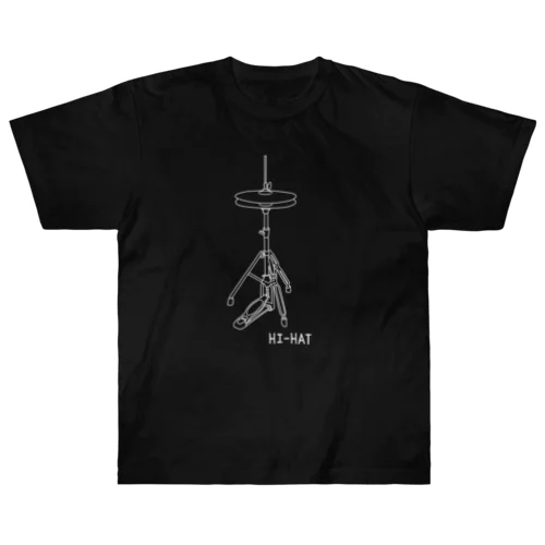 ハイハット(白) Heavyweight T-Shirt