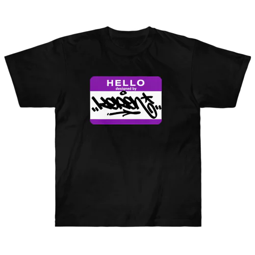 HELLO designed by KERON Heavyweight T-Shirt