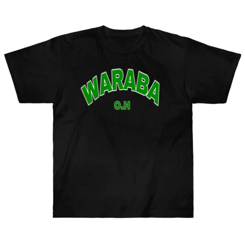 WARABA College Logo Green  ヘビーウェイトTシャツ