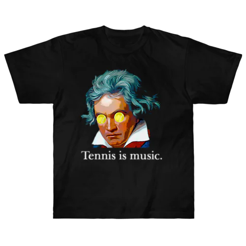 Tennis is Music シリーズ Heavyweight T-Shirt