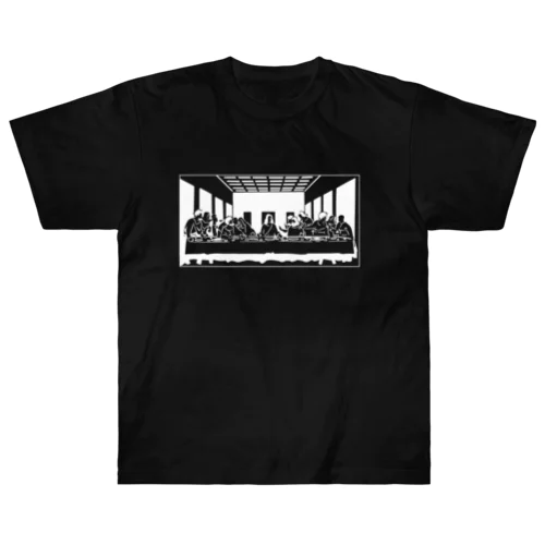 白版_最後の晩餐 Heavyweight T-Shirt