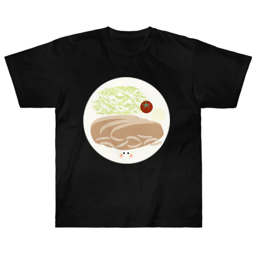 豚の生姜焼きちゃん ヘビーウェイトTシャツ