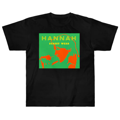 HANNAH  street wear "ROCK！“ ヘビーウェイトTシャツ