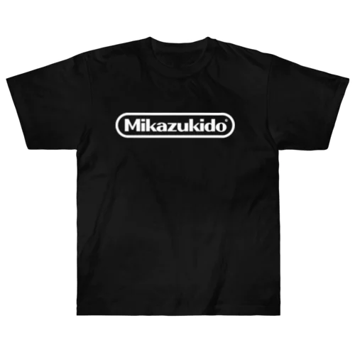 mikazukidoキャップ白ロゴ ヘビーウェイトTシャツ