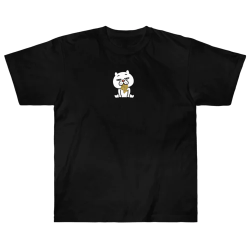 ウザ～～い猫　タイ焼き ヘビーウェイトTシャツ